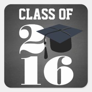 Etiqueta 2016 da graduação do quadro