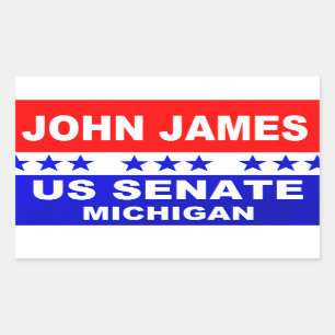 Etiqueta 2018 de Michigan do Senado de John James