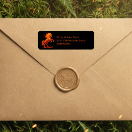 Etiqueta 2026 Year of the Fire Horse Chinese Zodiac