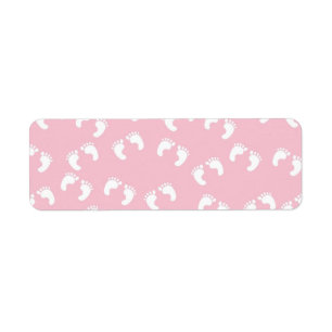 ETIQUETA 222 IMPRESSORAS DE BEBÊS ROSA CLARO PAREDE DE FUN