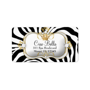 Etiqueta 311 listras da zebra do Ciao Bella