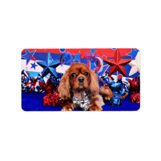 Etiqueta 4 de julho - Cavalier King Charles Spaniel - Coope