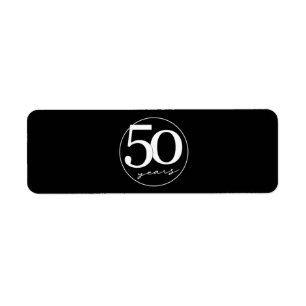 Etiqueta 50.º Aniversário Marca de Fábrica de Charutos -