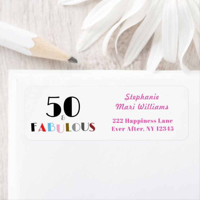 Etiqueta 50 and Fabulous Art Deco 50th Birthday Address  (Insitu)