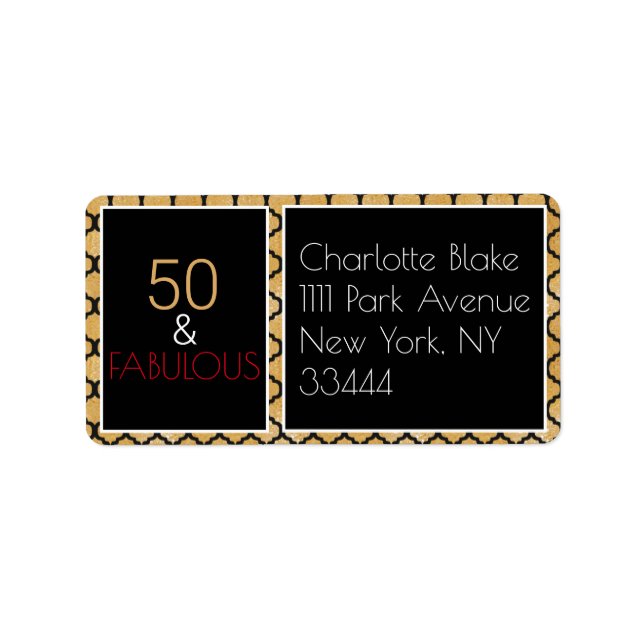 Etiqueta 50 e Fabulosa (Frente)
