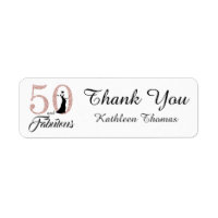 50 e Fabuloso 50º Aniversário Personalizado Obriga