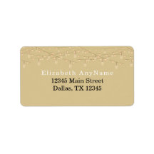 50 e Luzes Douradas de Texto Preto Fabuloso Endere