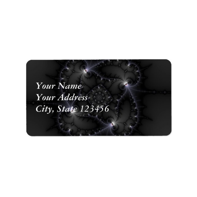 Etiqueta 50 Formas De Cinzas - Arte Fractal (Frente)