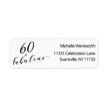 60 e Fabuloso Aniversário de Sessenta Letras Elega