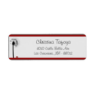 Etiqueta .75" x 2,25" senhora Desinsetar do endereço do