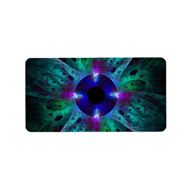 Etiqueta A Abstrato de Olhos (Frente)