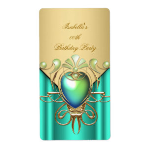 Etiqueta A bolsa mensageifesta de aniversario elegante