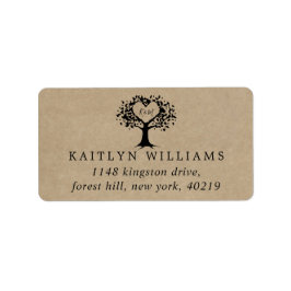 Etiqueta A Coleção de Casamentos de Árvores do Coração Russ