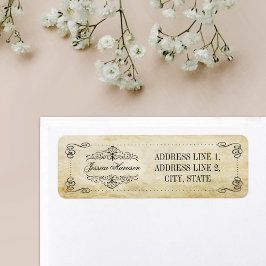 Etiqueta A coleção de Casamentos vintage Flourish do Orname