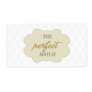 Etiqueta a combinação perfeita