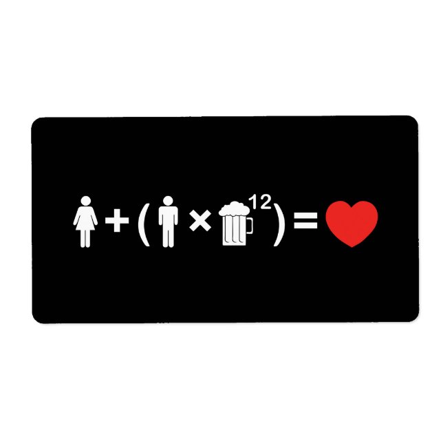 Etiqueta A Equação do Amor para os Homens (Frente)