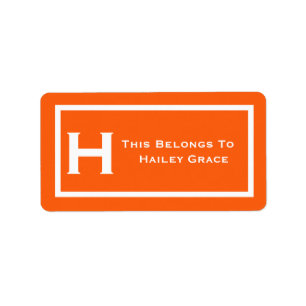 Etiqueta A laranja isto pertence ao livro de escola do