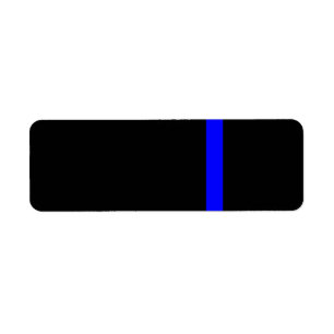 Etiqueta A linha azul-fina simbólica em preto