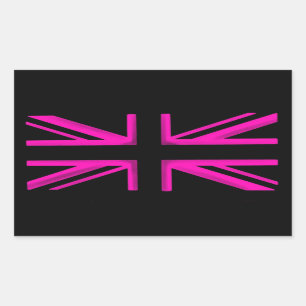 Etiqueta à moda razberry preta cor-de-rosa da