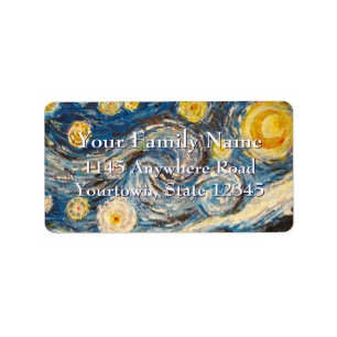 Etiqueta A noite estrelado repinta após Vincent van Gogh