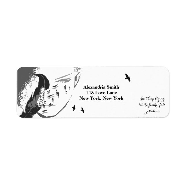 Etiqueta A pena de mudança (Frente)