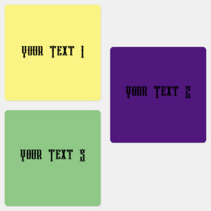 Etiqueta à prova d'água com círculo médio
