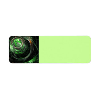 Etiqueta À volta da Abstrato de Arte Verde Mundial