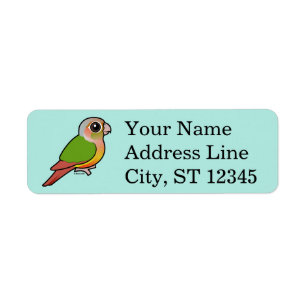 Etiqueta Abacaxi Conure Verde-cheeked de Birdorable
