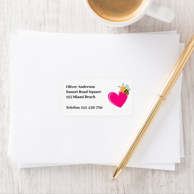 Etiqueta Abelha amorosa (Insitu)