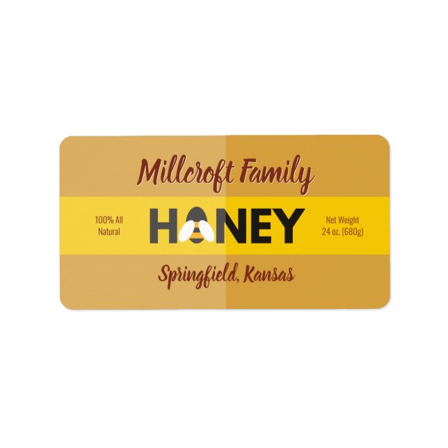 Etiqueta Abelha no amorzinho escuro (Frente)