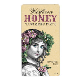 Etiqueta Abelhas e Rosas de mel