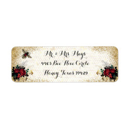 Etiqueta Abelhas e Rosas góticos