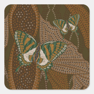 Etiqueta aborígene de Swallowtail