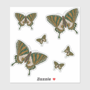 Etiqueta aborígene do contorno de Swallowtail