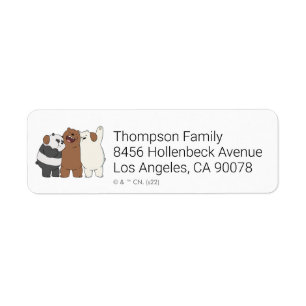 Etiqueta Abraço do Grupo Bare Bears