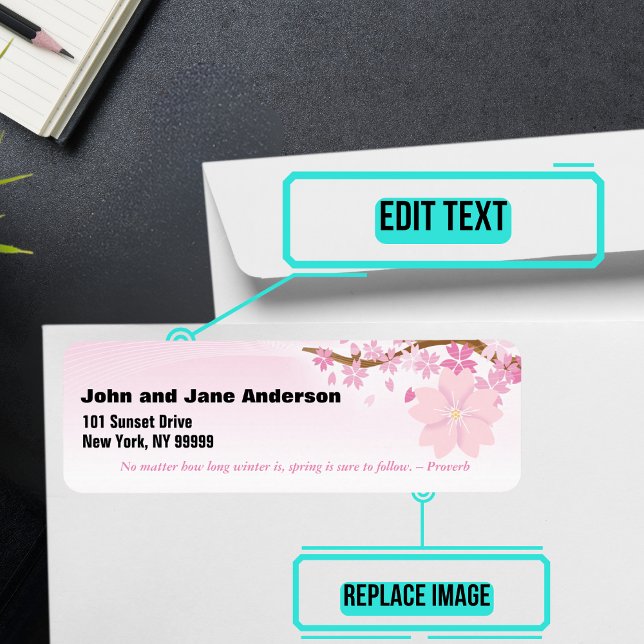 Etiqueta Abril - Endereço Personalizado (Please enjoy our mailing labels. There is one for every month.)