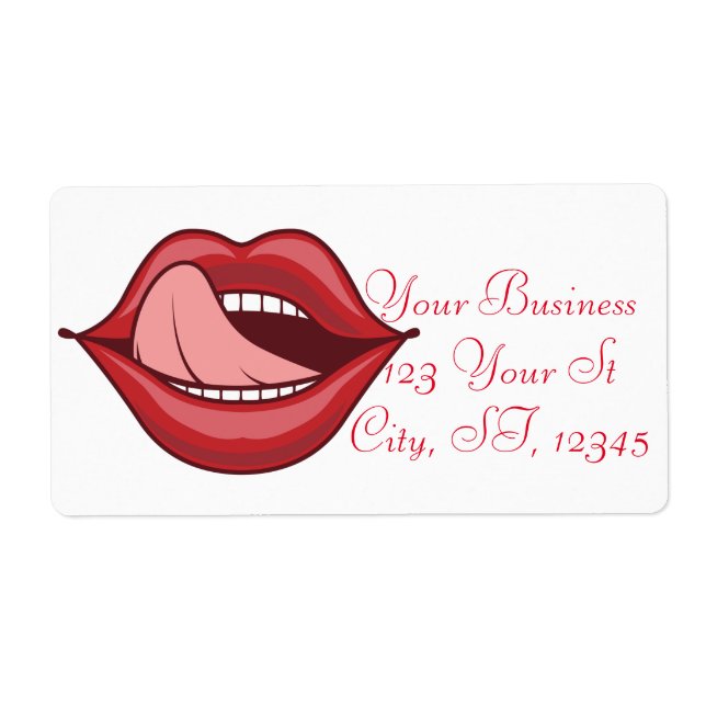 Etiqueta Abrir lábios vermelhos Thunder_Cove (Frente)