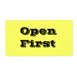 Etiqueta Abrir primeiro Rótulos de Movimentação em Amarelo