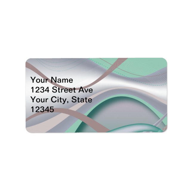 Etiqueta Abstrato Chocolate Mint Tornado (Frente)