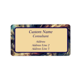 Etiqueta Abstrato de Arte do Consultor