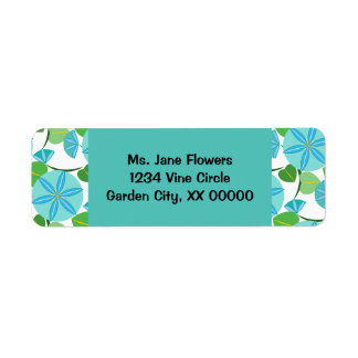 Etiqueta Abstrato de Flor da Vinha