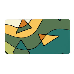 Etiqueta Abstrato de vintage com mão design