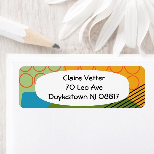 Etiqueta Abstrato Formas (Insitu)