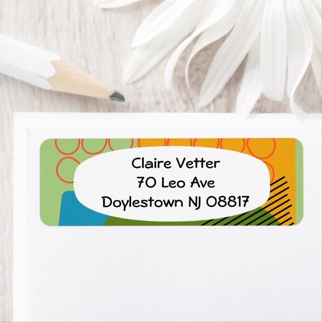 Etiqueta Abstrato Formas (Insitu)