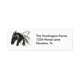 Etiqueta Abstrato Horse