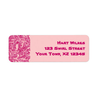 Etiqueta Abstrato Swirl