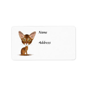 Etiqueta Abyssinian da caricatura