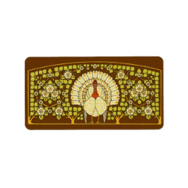 Etiqueta Ação de Graças à Turquia