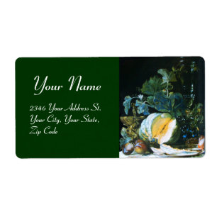 Etiqueta Ação de graças de FRUTAS e GLASSWARE