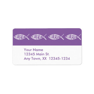 Etiqueta Acredite na Lavanda de Peixes